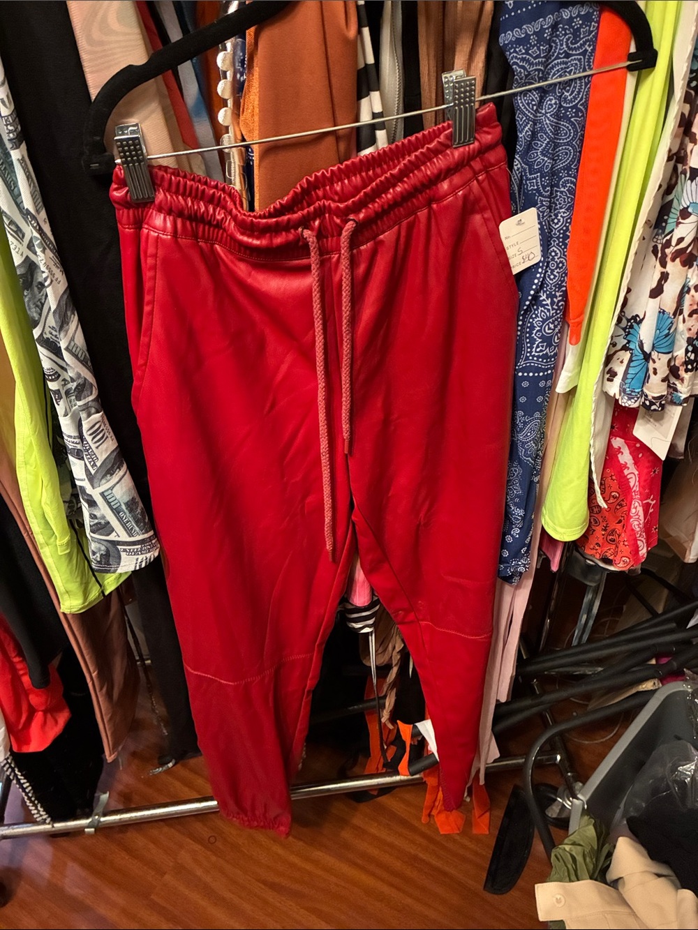 Adult Red Leather Bottoms
